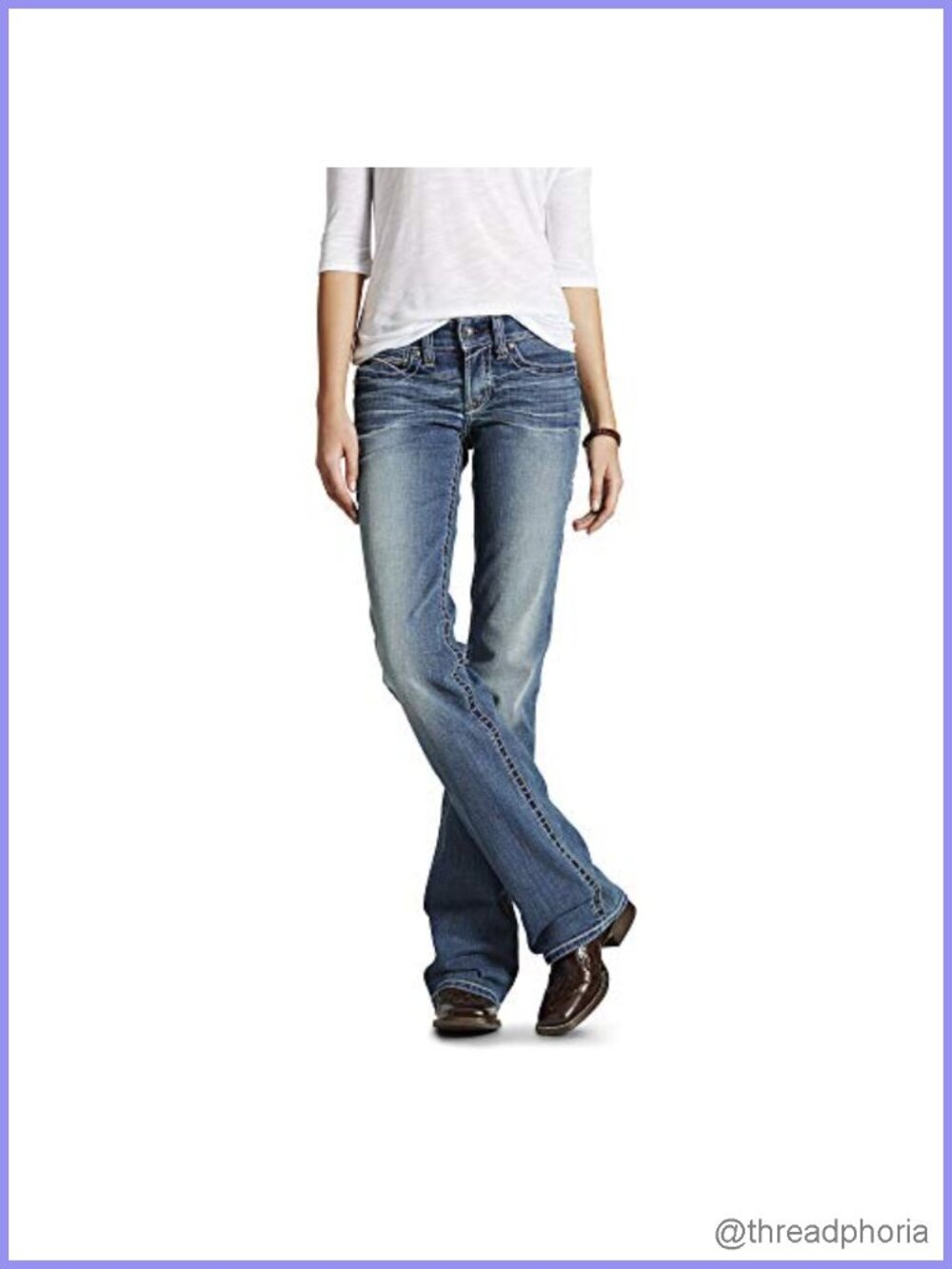 Ariat Relaxed Workhorse Boot Cut Jeans Women Denim Stretch